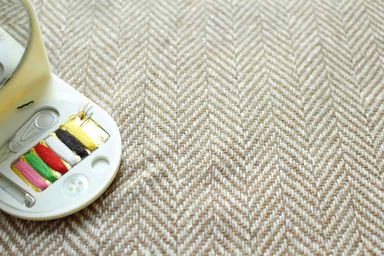 J ウール ヘリンボーン30mm プレッツェル<br />−