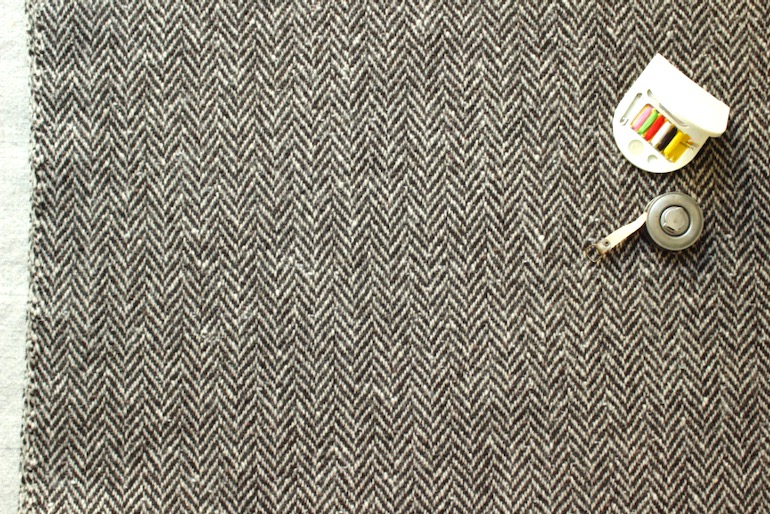 Jwウールヘリンボーン50-15　　<br />茶