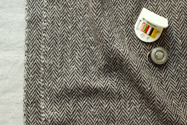 Jwウールヘリンボーン50-15　　<br />茶