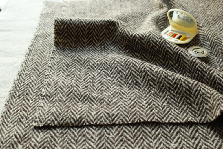 Jwウールヘリンボーン50-15　　<br />茶