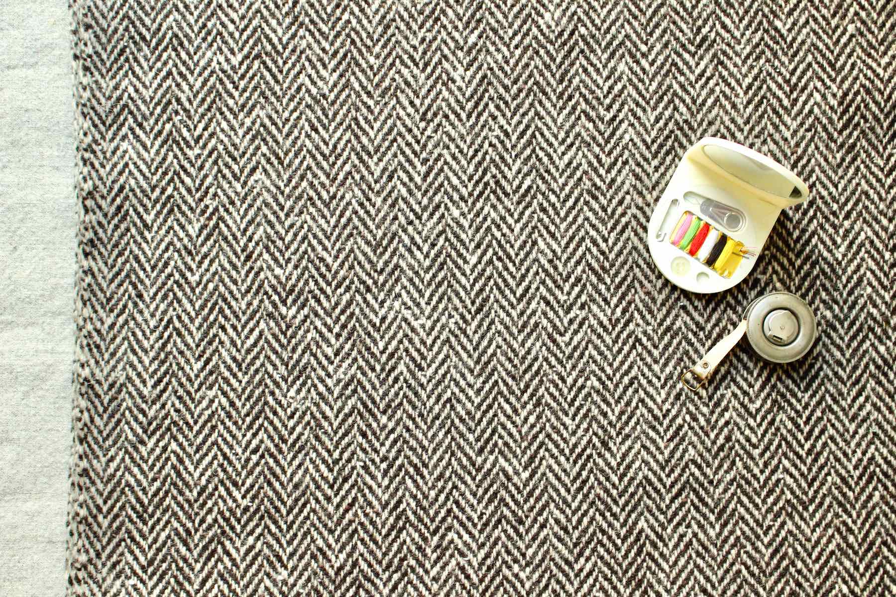 Jwウールヘリンボーン50-15　　<br />茶