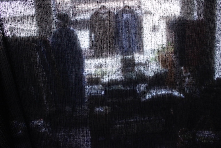 Jcコットン楊柳w148cm<br />黒