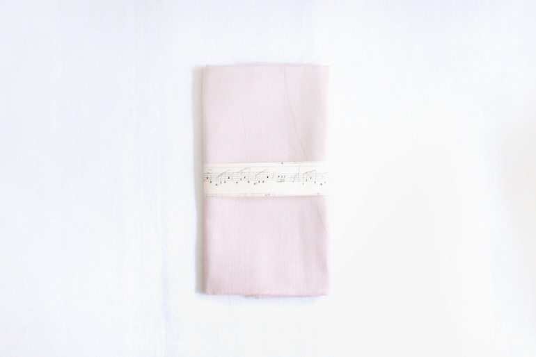 LINNET リネンシクラシック40×45cm　カットクロス<br />ダスティ-ピンク