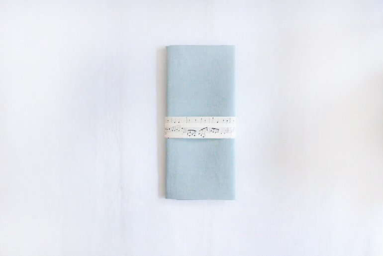 LINNET リネンクラシック40×45cm　カットクロス<br />ポ-スレインブル-