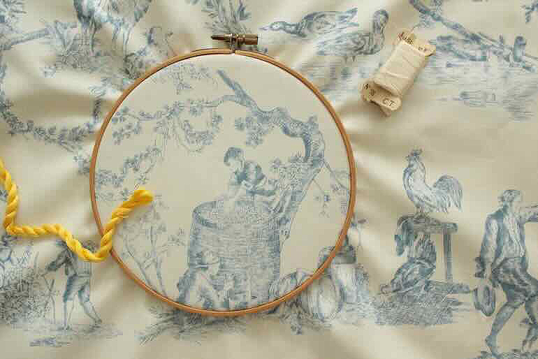 RURAL Jardin  French General <br />WOOD BLUE