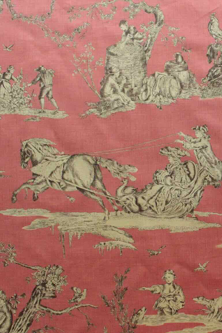 RURAL Jardin  French General <br />FADED RED
