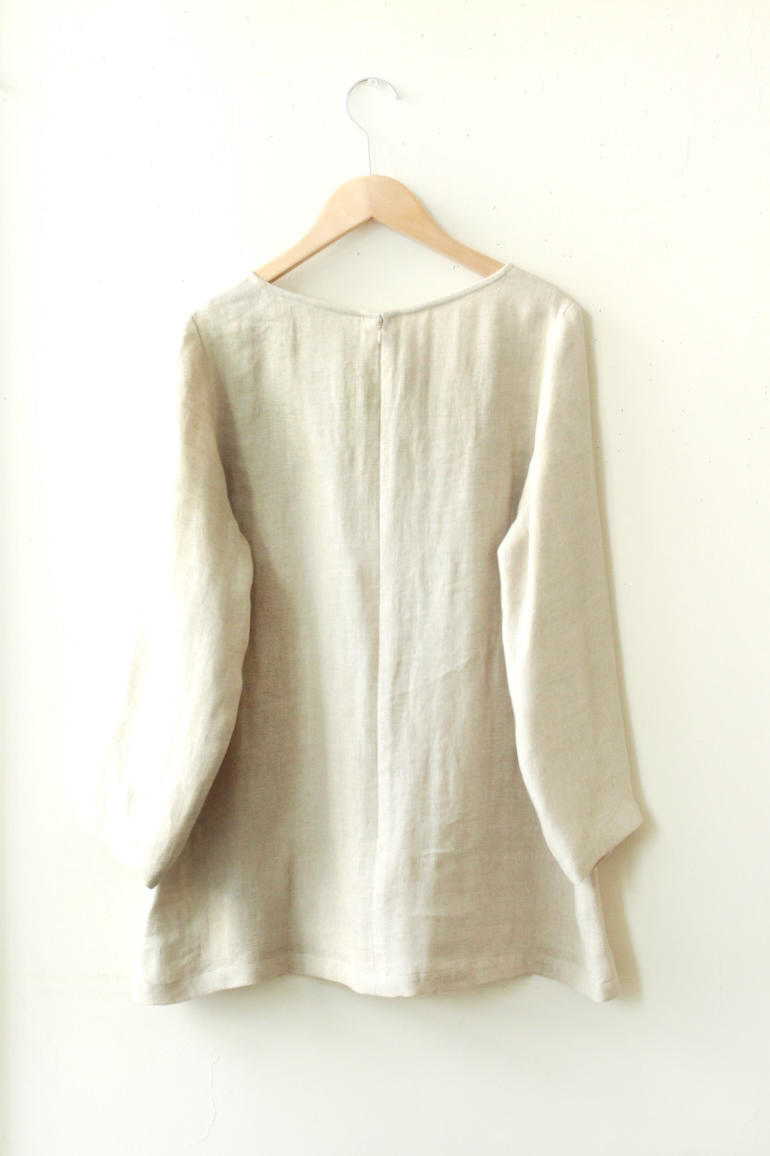 No.131シンプルなAラインワンピース-着丈68cm