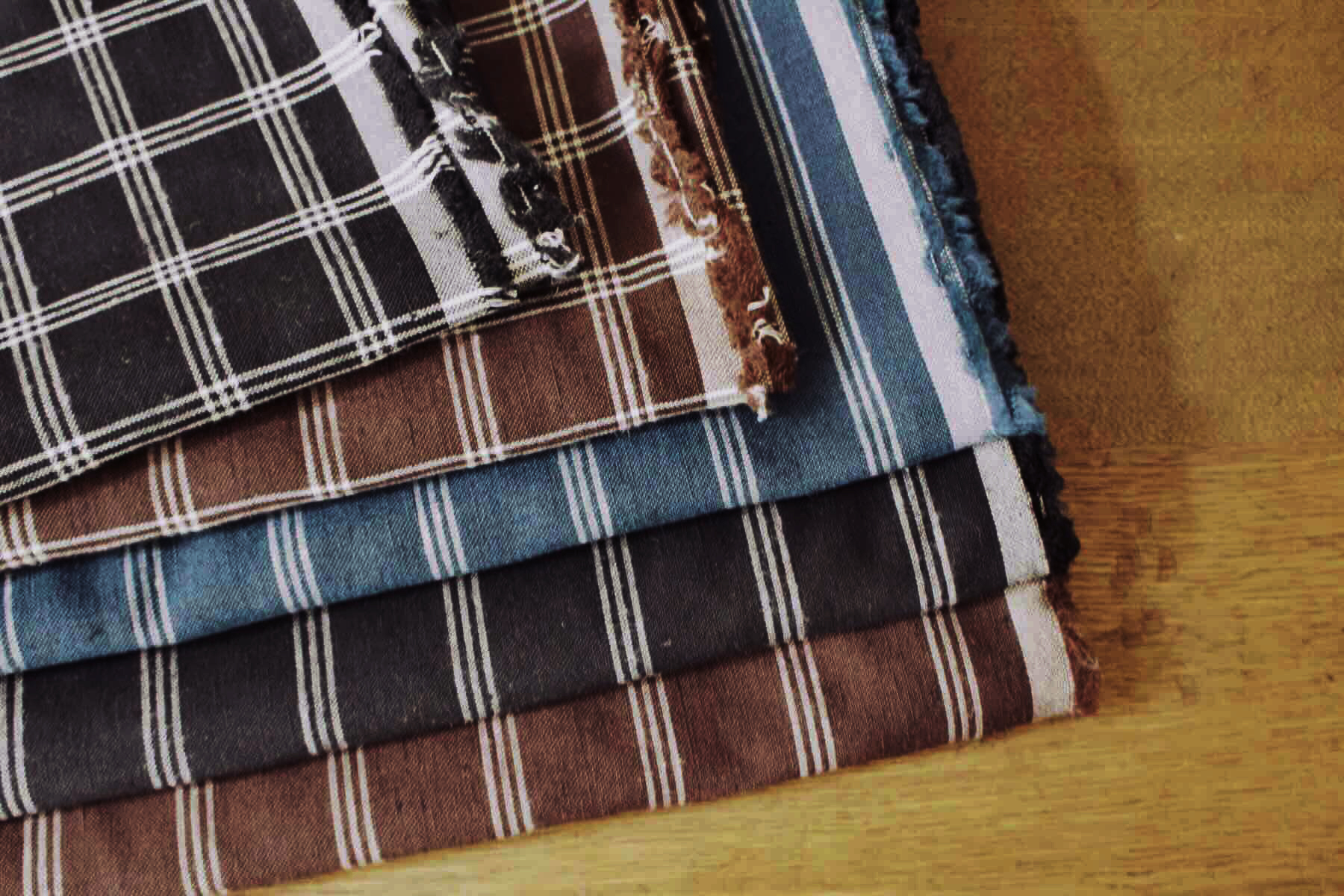 リネンウールウインドウペンチェック3×3