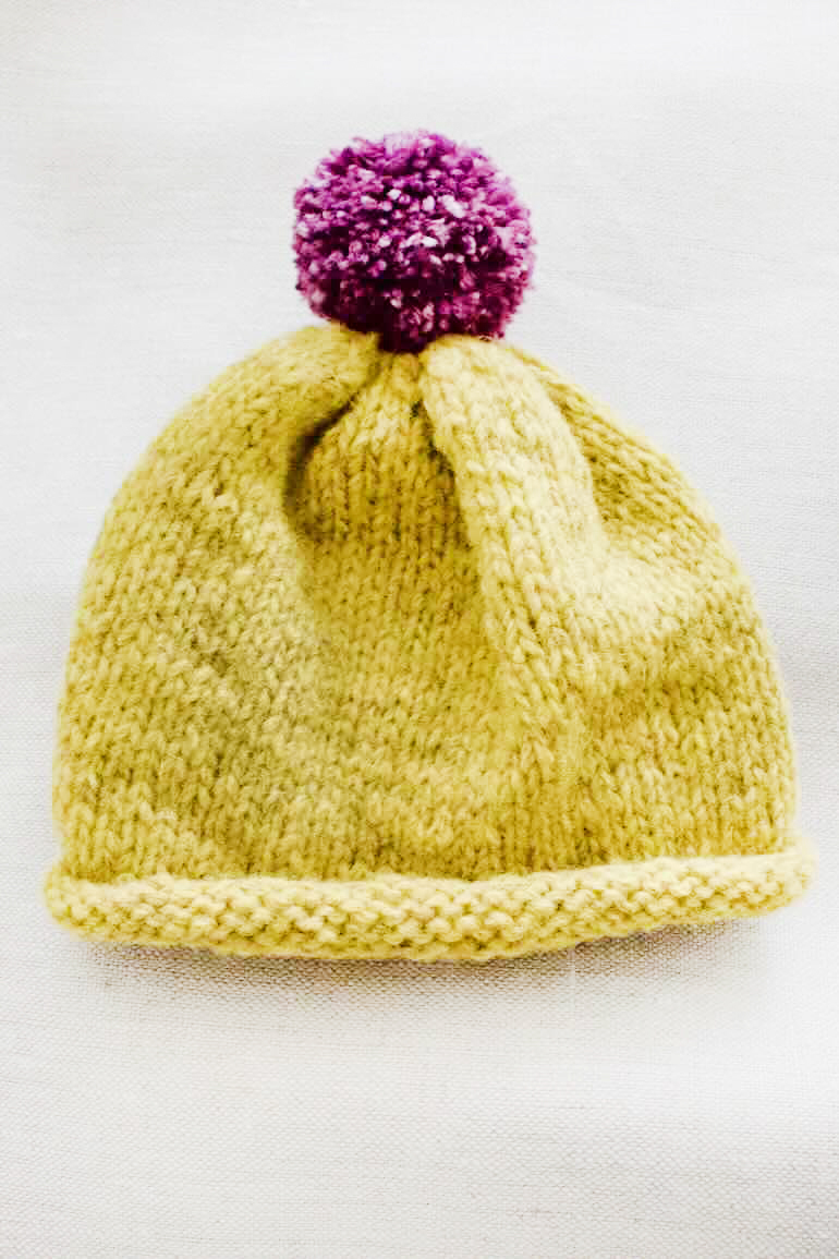 DaKawaiiDolls-14　帽子2026<br />2ポンポン付きニット帽2