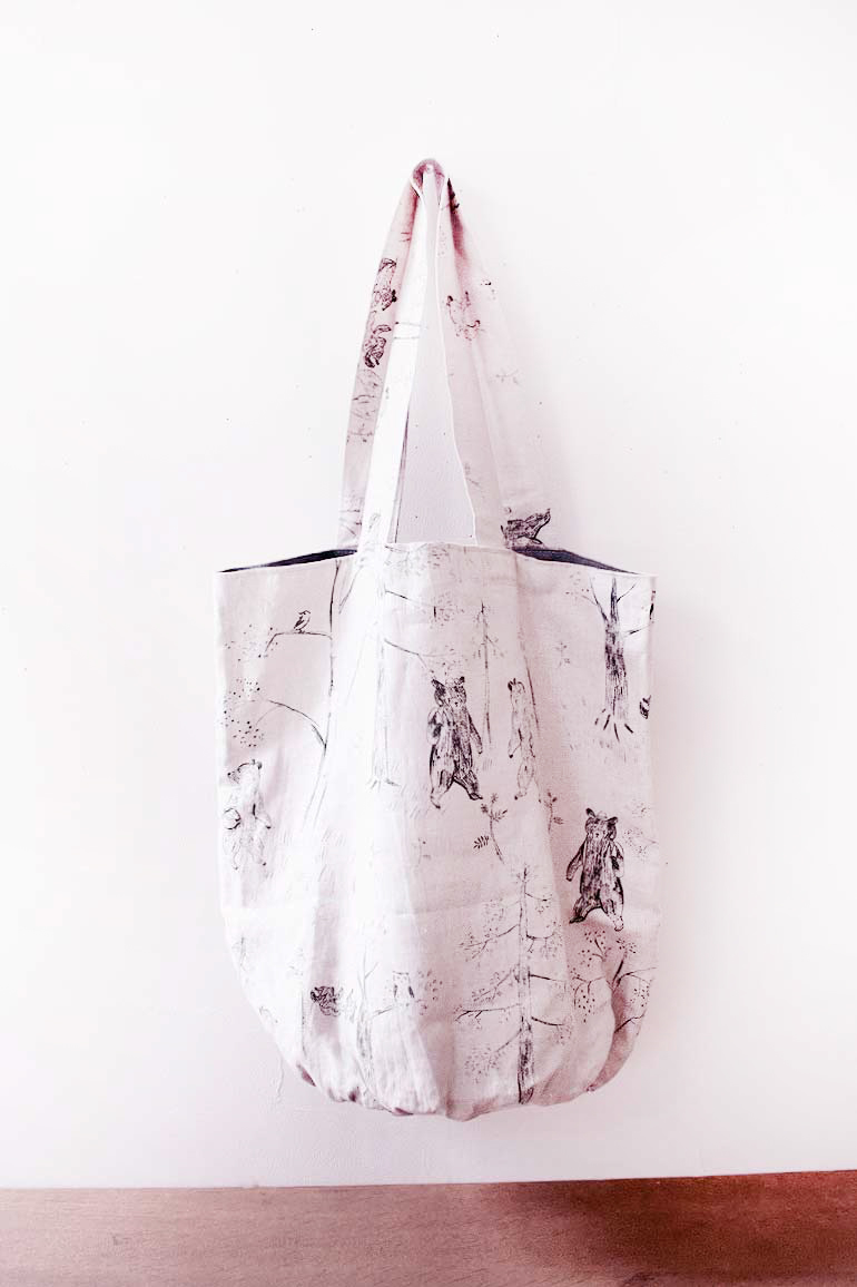 No.104丸底トートバッグセットパックオブコヨーテ<br />
BOコヨ-テ薄藍