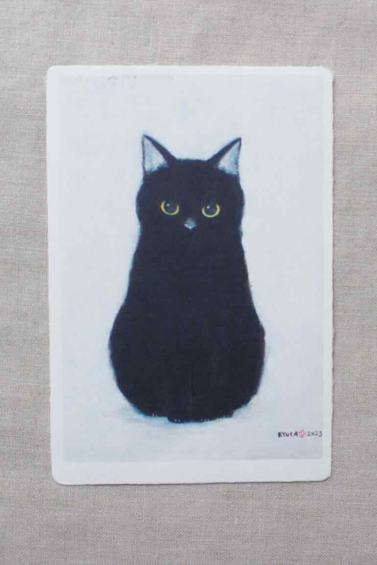 Alfred Ryuca展2026ポストカード<br />ねこだるま