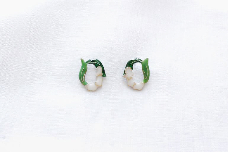 cherry bon bon　ピアス<br />すずらんピアス(小