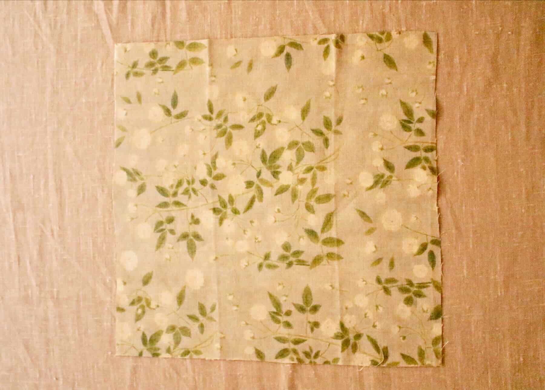 リネンプリントカットクロス35cm×35cm<br />モッコウバラシルバ-グレ-