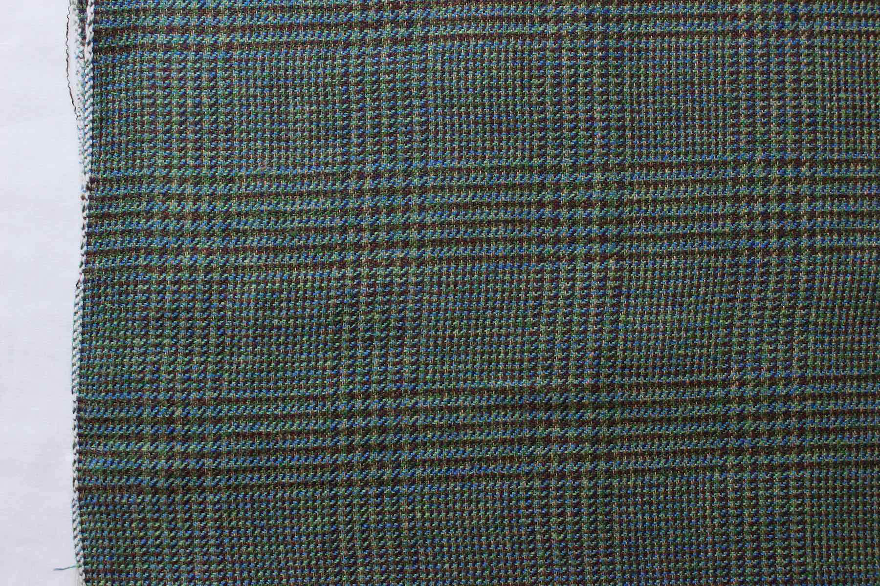 LINNETヘンプグレンチェック色多彩No.16<br />C#4グリ-ン水