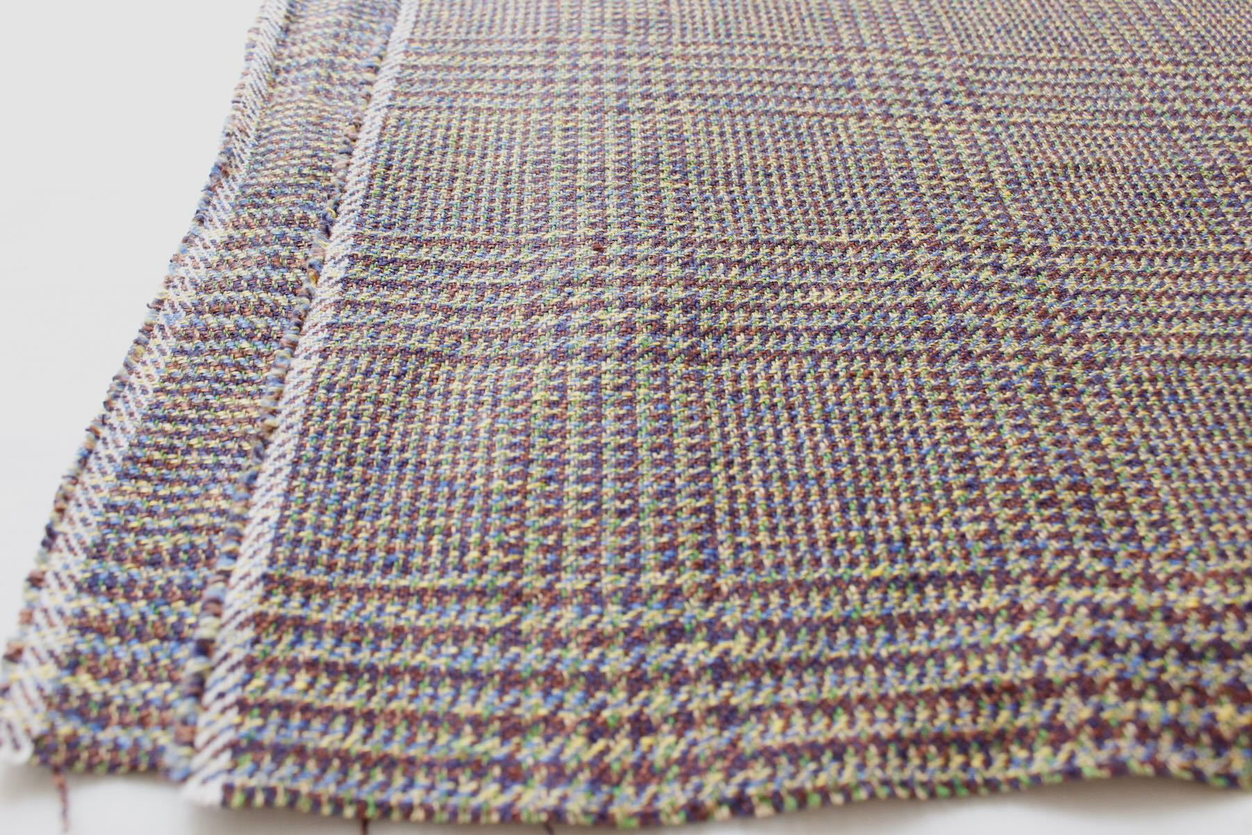LINNETヘンプグレンチェック色多彩No.16<br />C#6茶黄26