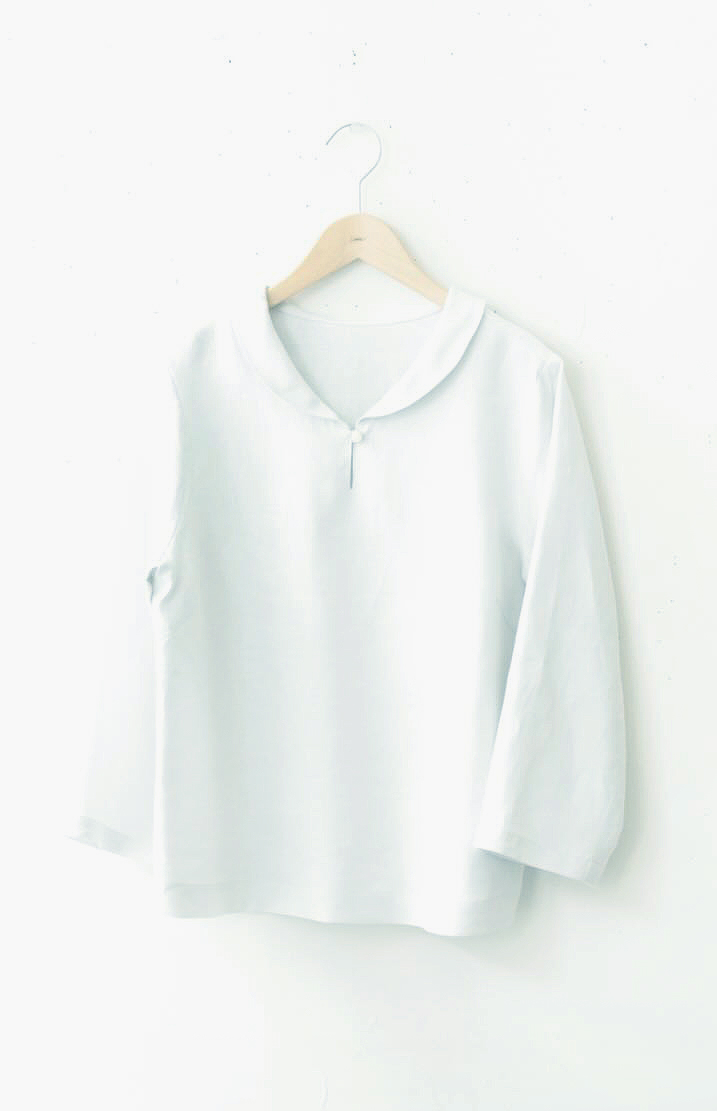 PD　No8へちま衿ブラウス<br />Fabルピナス