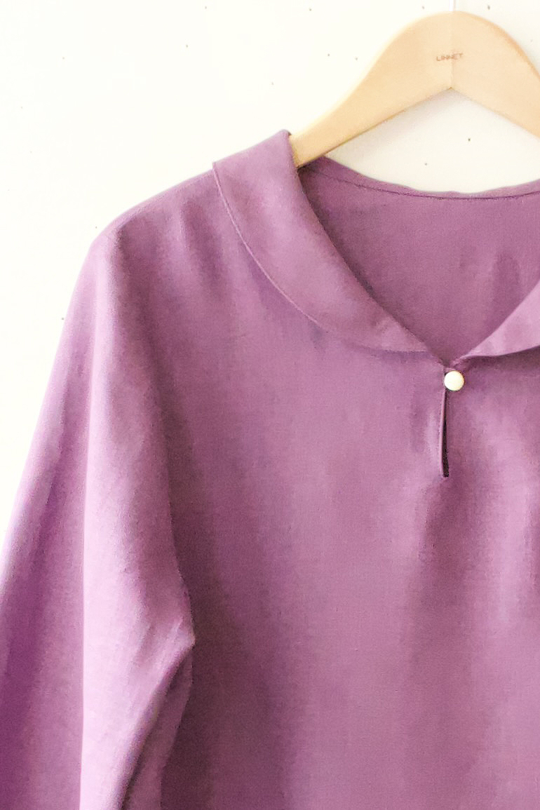 PD　No8へちま衿ブラウス<br />Fab クレマチス