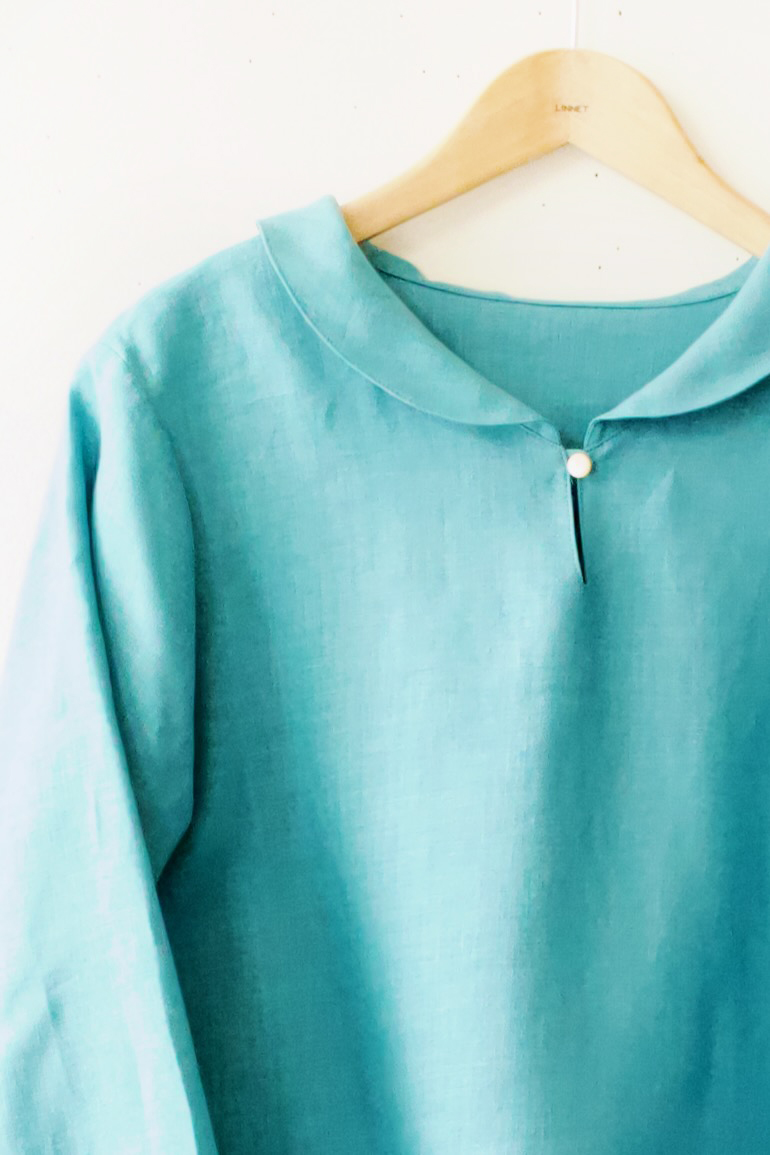 PD　No8へちま衿ブラウス<br />Fabレイクブル-