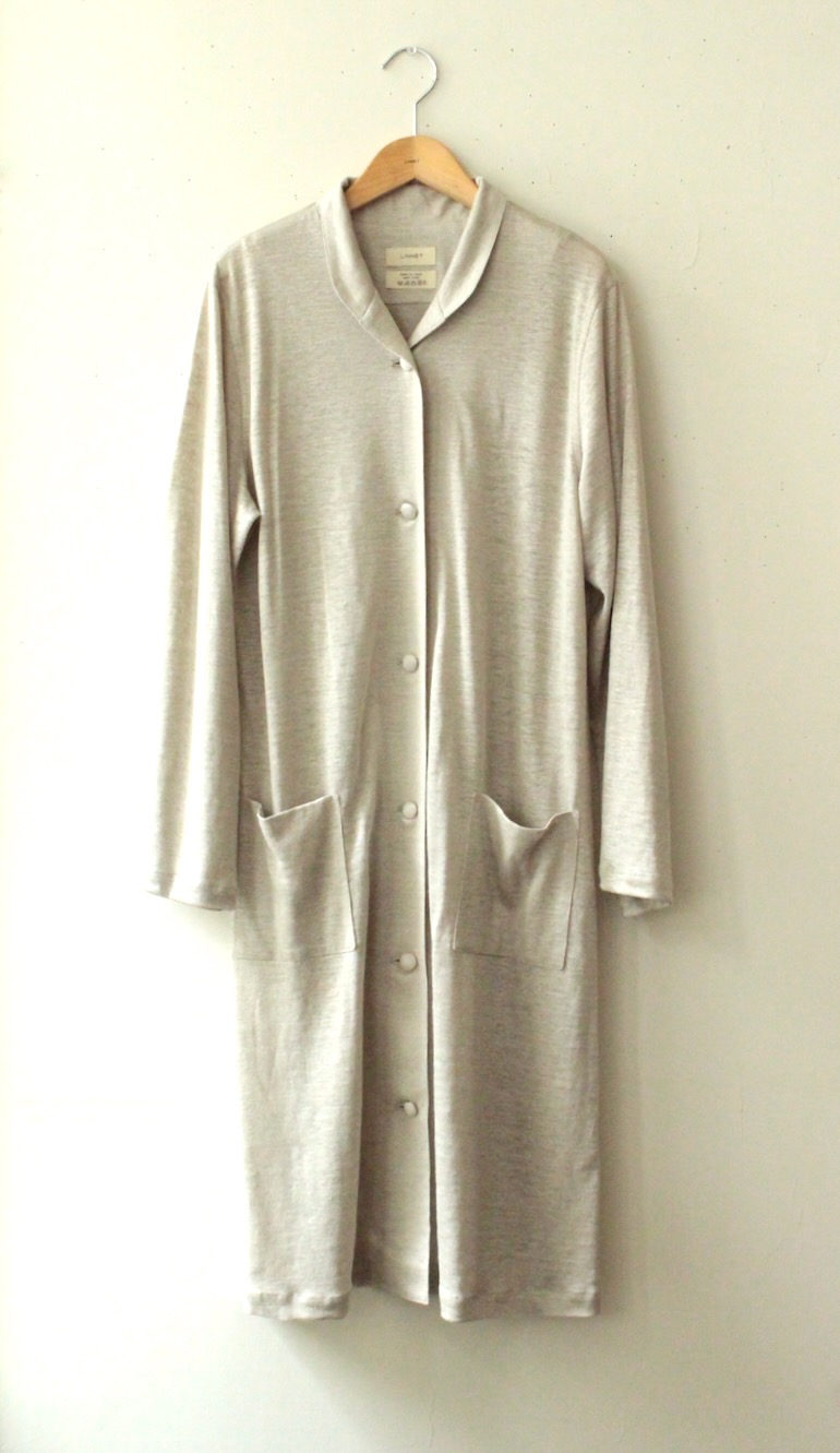 PD NO.115ワークコート　リネンニット<br />フラックス