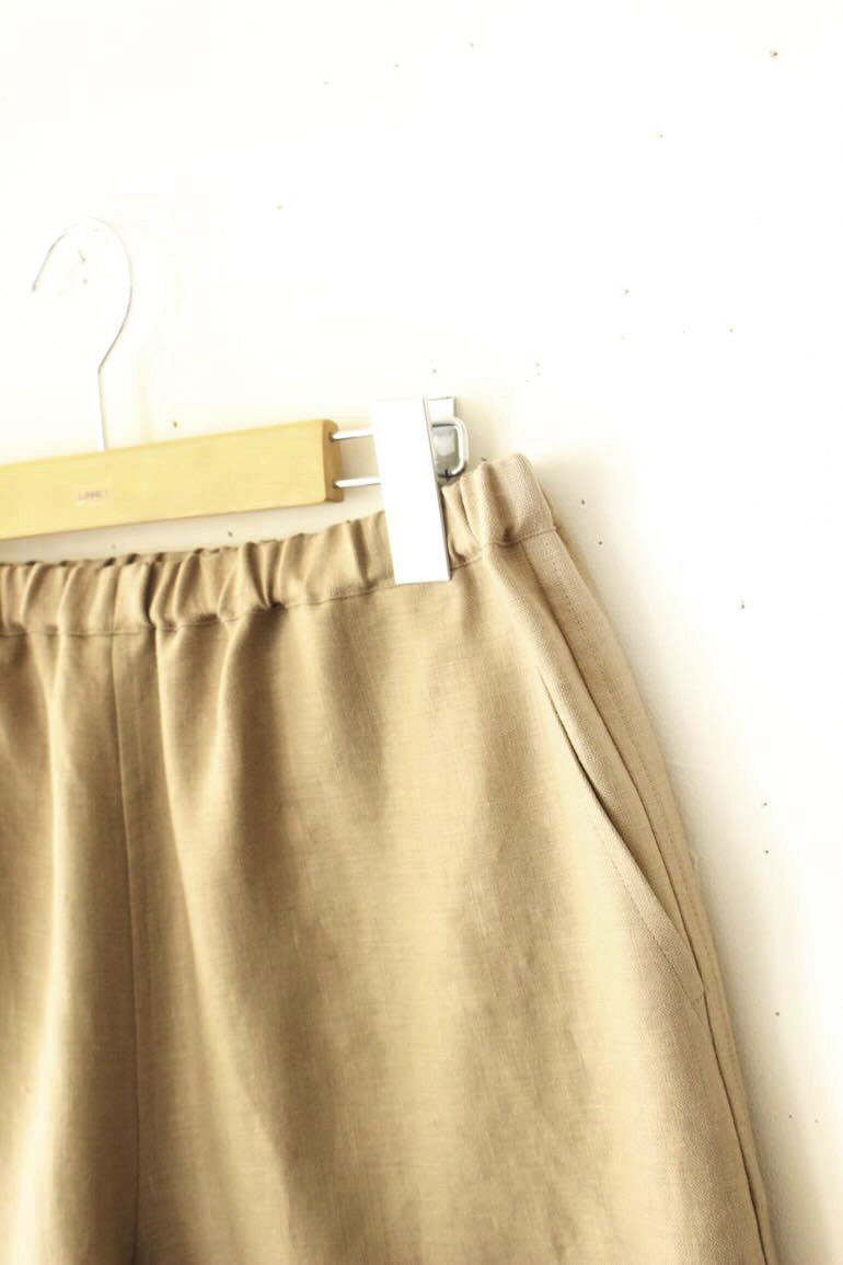 PD  No.125ポケット付き七分丈パンツ<br />アンソレイエカ-キベ-ジュ