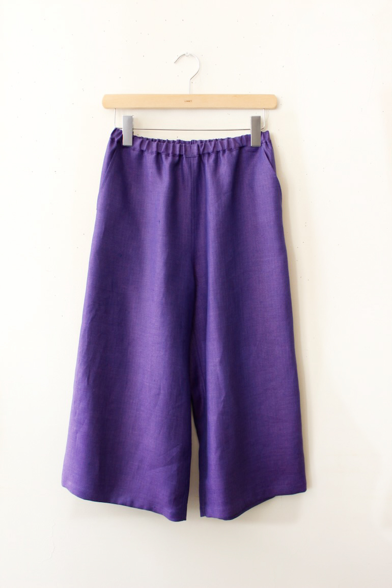 PD  No.125ポケット付き七分丈パンツM,L,XL<br />HB17C#21ブル-ビオレット