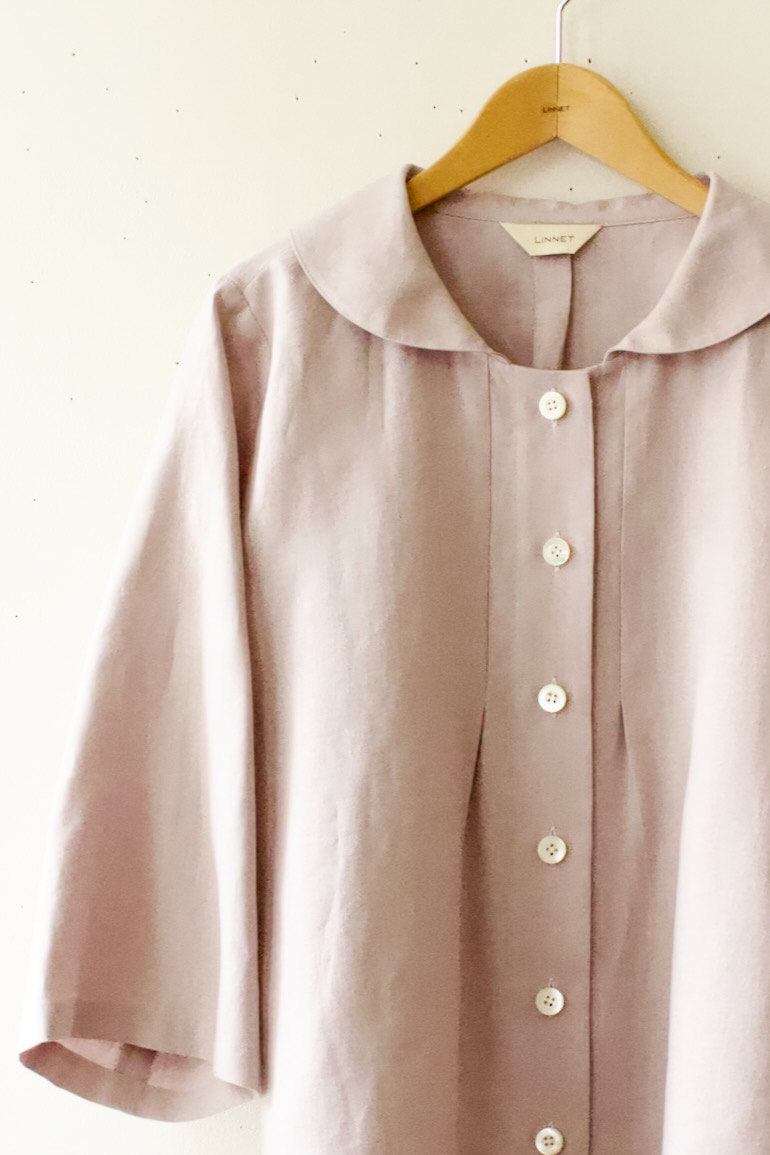 PDNo.126大きめヘチマ衿ブラウス　<br />クラシックモ-ブ