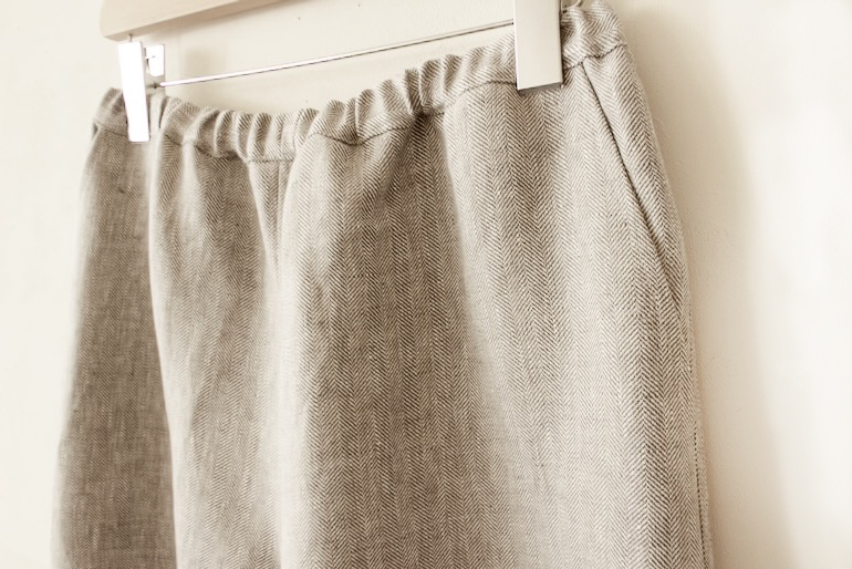 PDNo.128ポケット付きロングパンツ<br />アンソレイエhbグラファイト