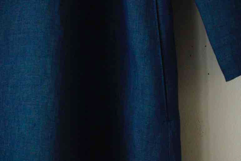 PDNo.131シンプルなAラインドレス<br />シャンブレイダ-クハミングバ-ド