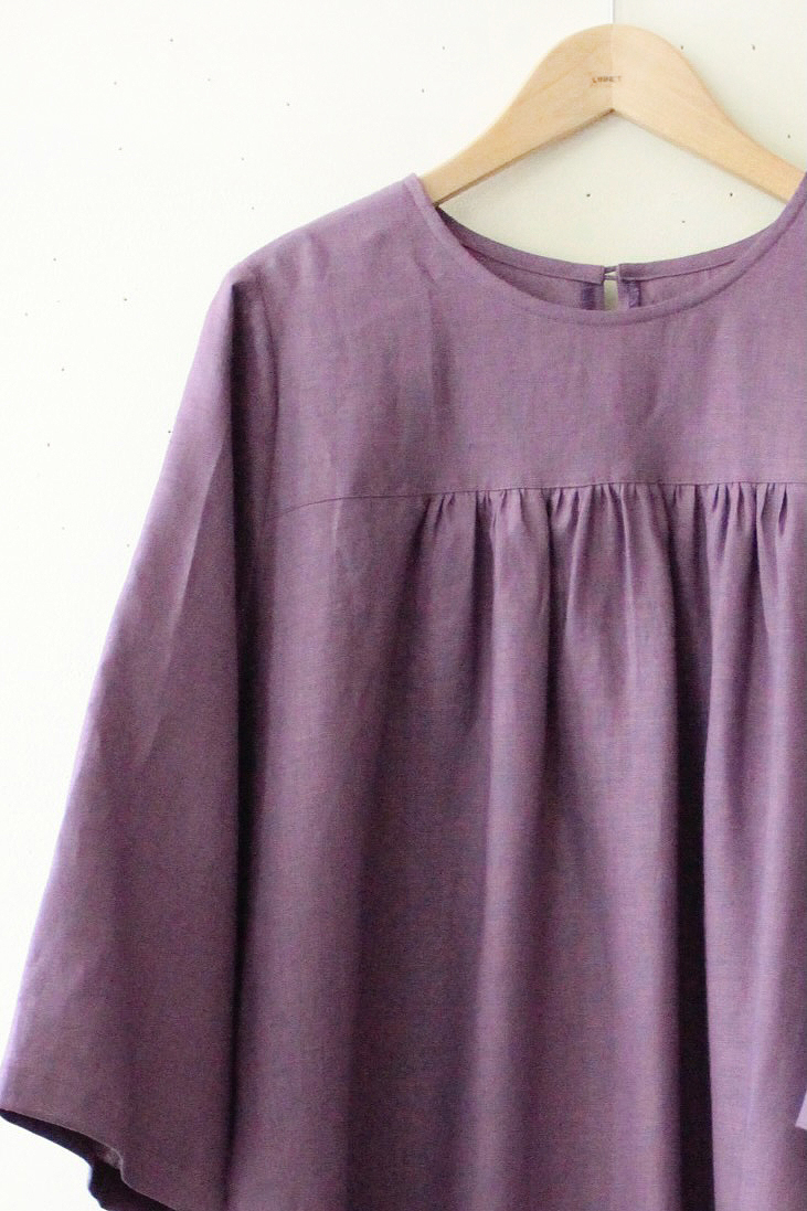 PDNo.132ヨークつきギャザードレスワンピース<br />FABクレマチス