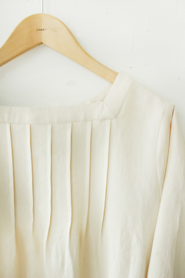 PD  No.43スクエアネックのアンティーク風チュニック<br />クラシッククレイ