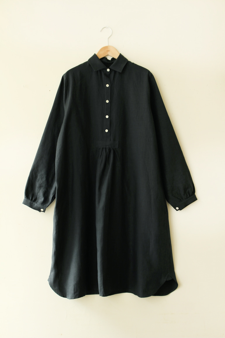 PD No.67 シャツカラーのチュニック<br />クラシックネイビ-