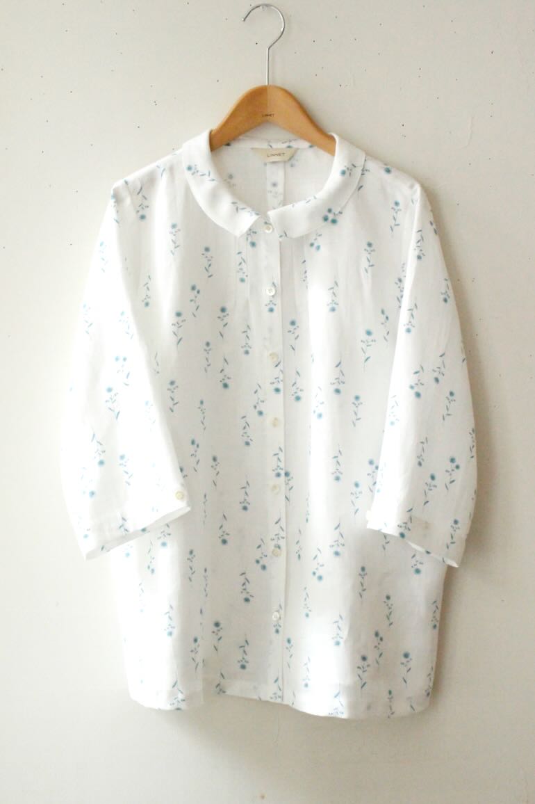 製品No.129へちま衿ブラウス前開
