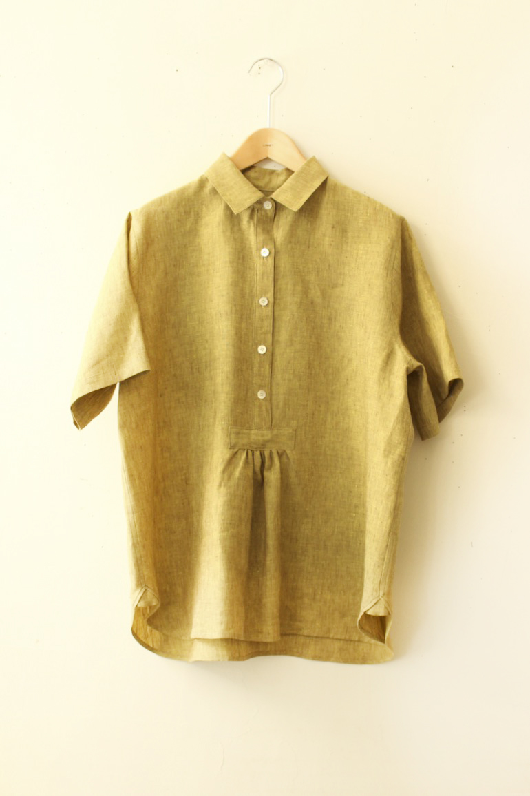 製品No.98シャツカラーのブラウス PO半袖