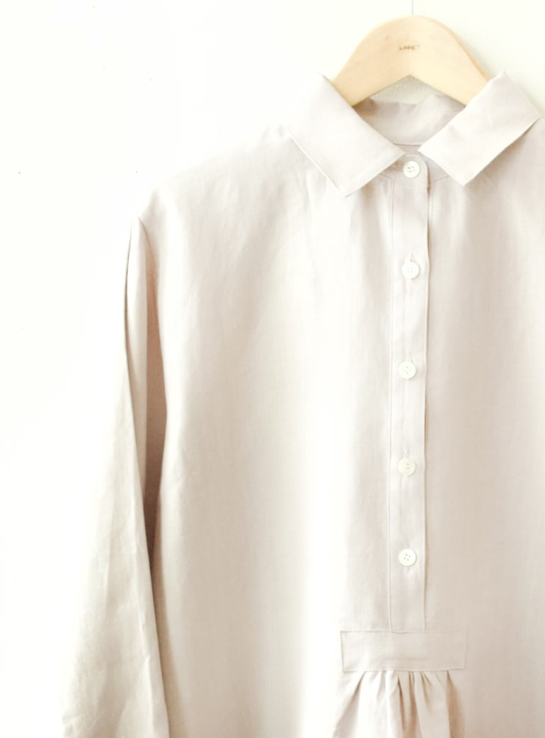 PD No.98シャツカラーブラウス　長袖<br />クラシックモ-ブ