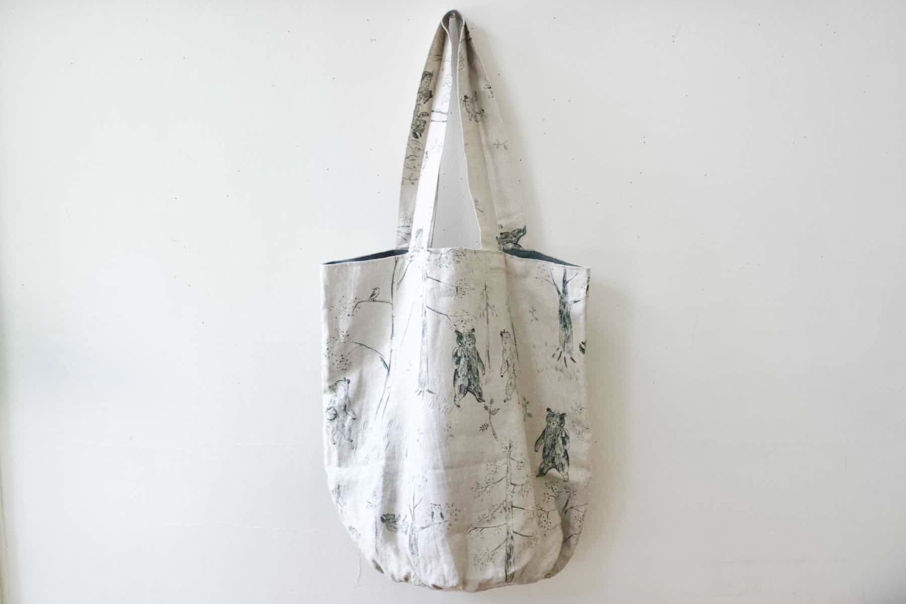 丸底トートバッグセット カムチャッカの森2<br />FLax グリーン