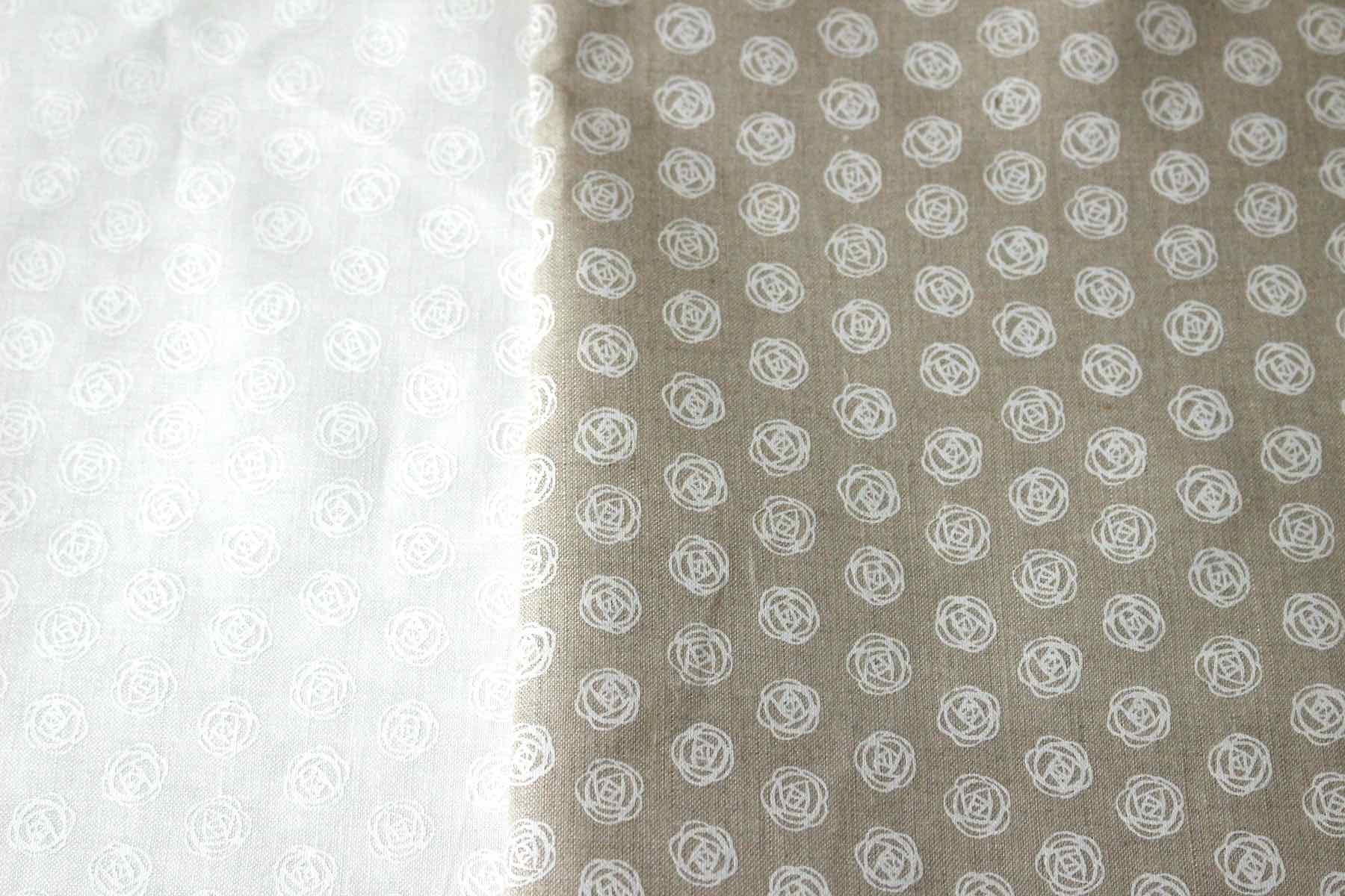 LINNET リネンプリント ローズドット<br />Flax×白