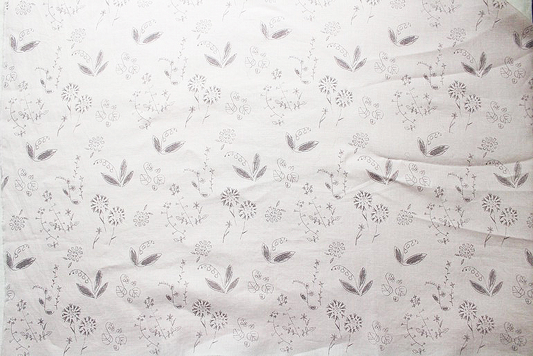 LINNET リネンプリント ワイルドフラワーズ<br />ロ-ズピンク