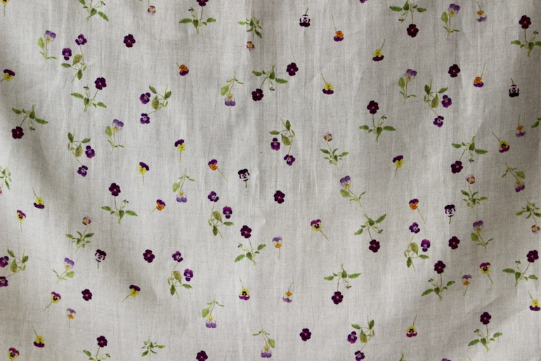 LINNET リネンプリント　ヴィオラ<br />Flax