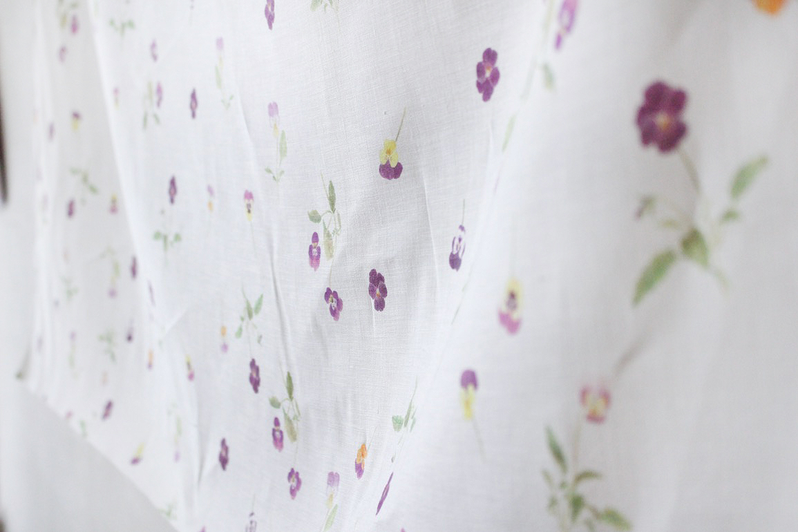 LINNETリネンプリント ビオラ