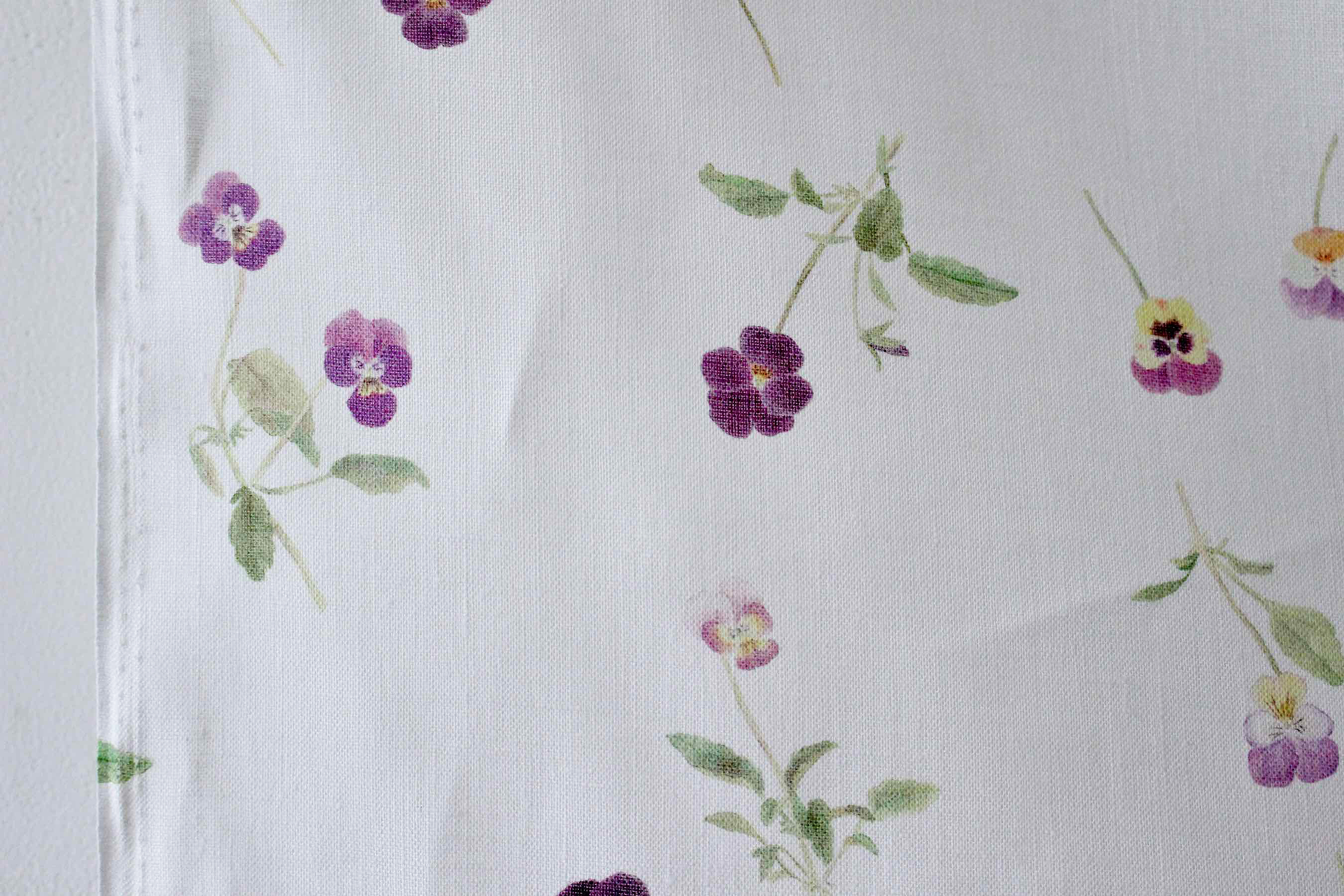 LINNET linen print Viola LINNETリネンプリント ビオラ