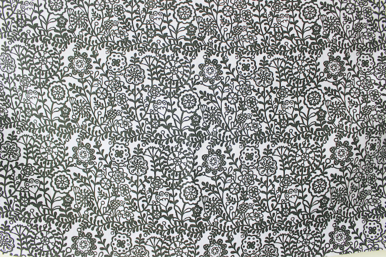 LINNET リネンプリント チェコへの憧れ<br />ラベンダ-×カ-キ