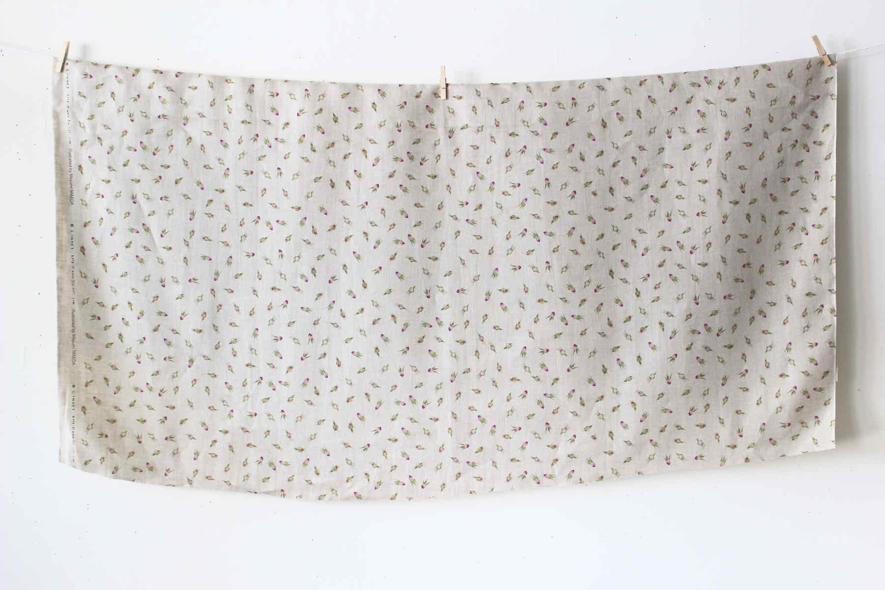 LINNET リネンプリント 薔薇つぼみ<br />Flax