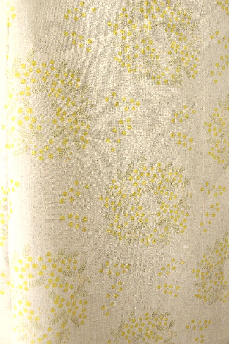 LINNET リネンプリント　ミモザ<br />Flax