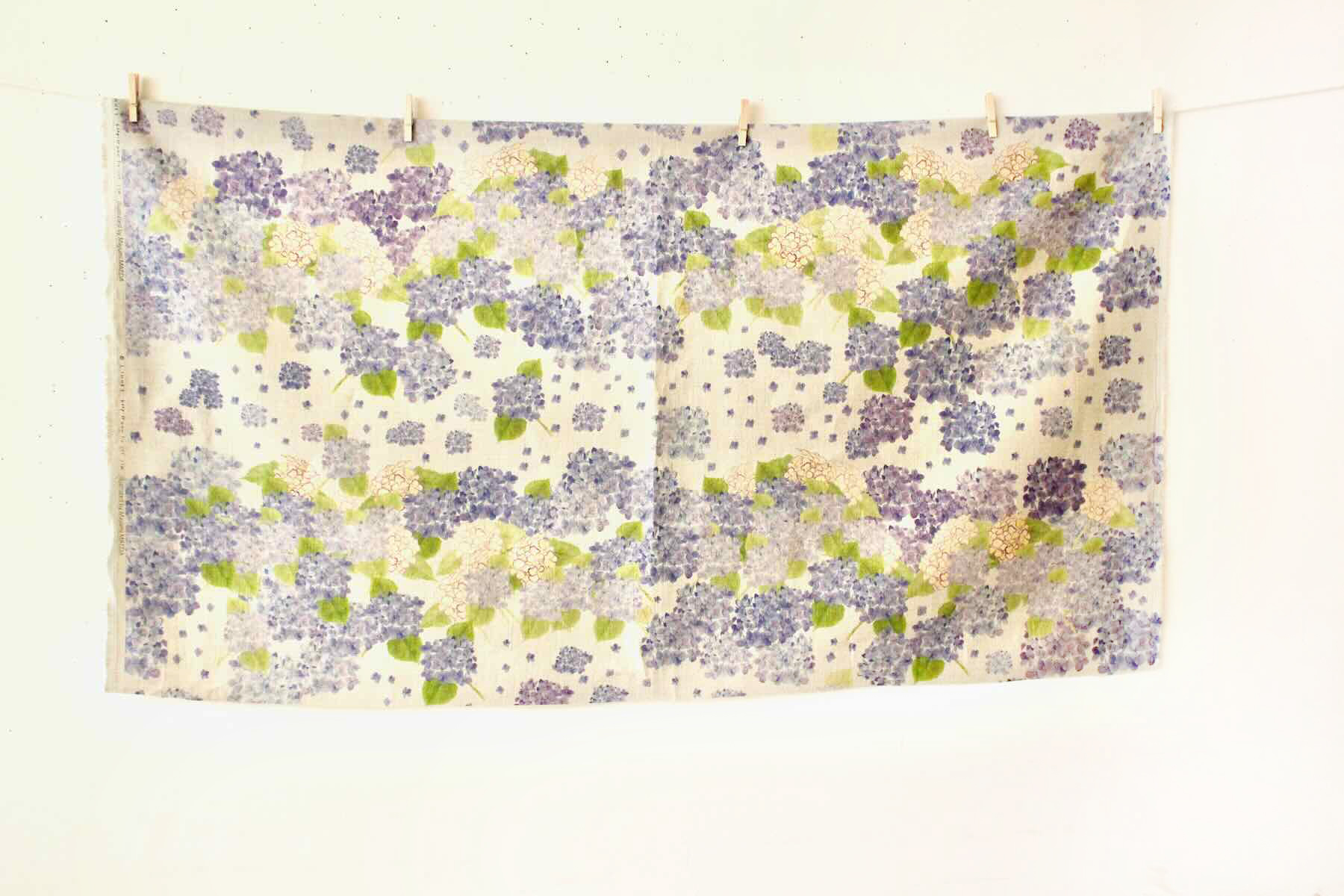 LINNET リネンプリント　紫陽花<br />セ-ジF