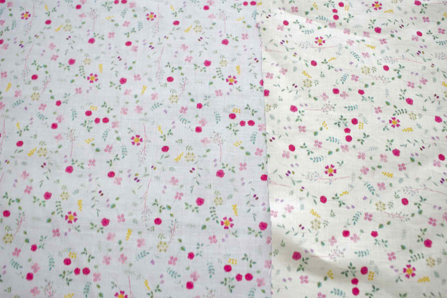 LINNET リネンプリント　コテージガーデン<br />サックスブルー