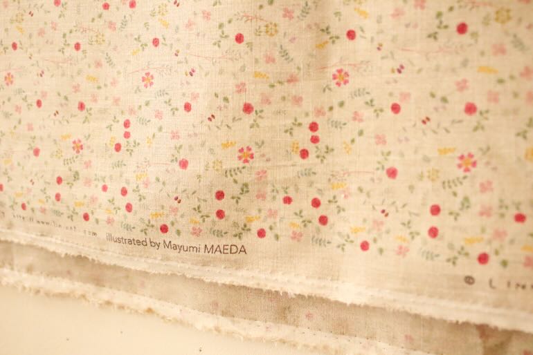 LINNET リネンプリント　コテージガーデン<br />Flax