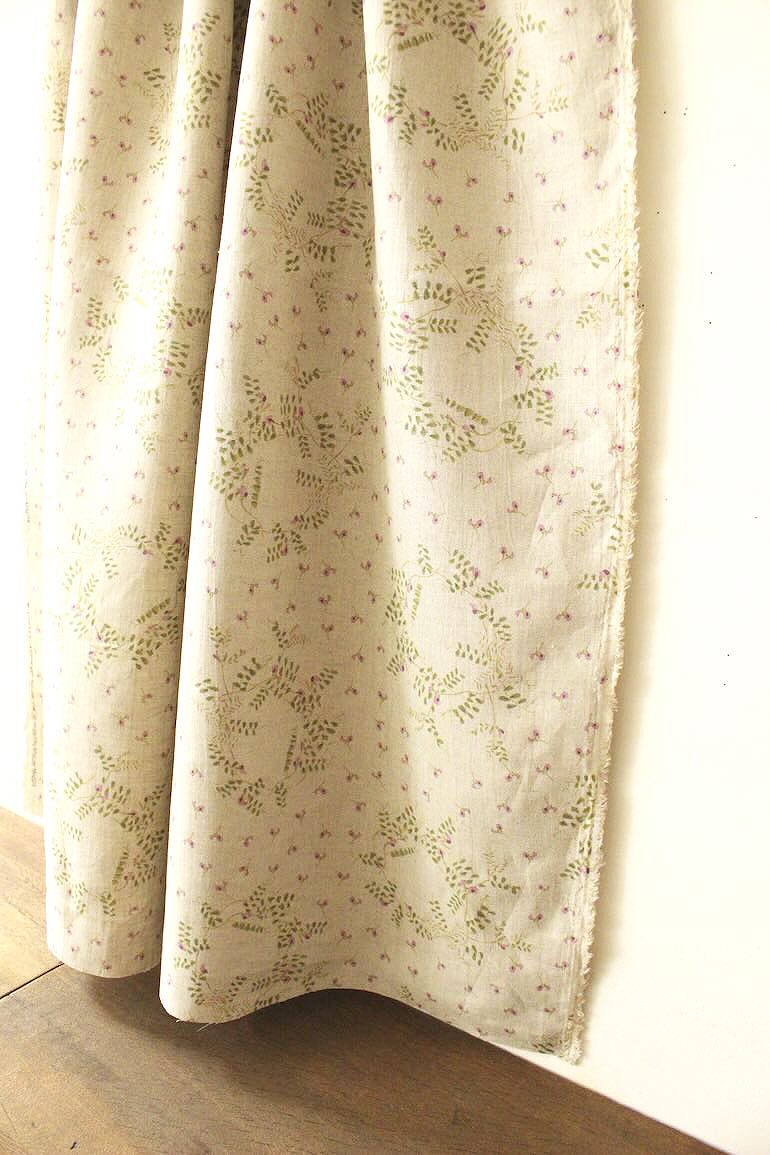 LINNET リネンプリント　カラスノエンドウ24<br />Flax