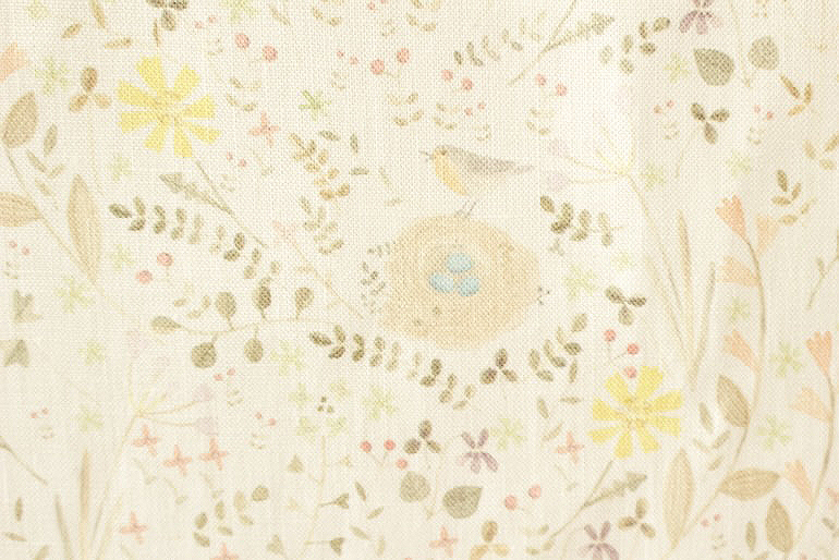 LINNET リネンプリント　コマドリ<br />Ow
