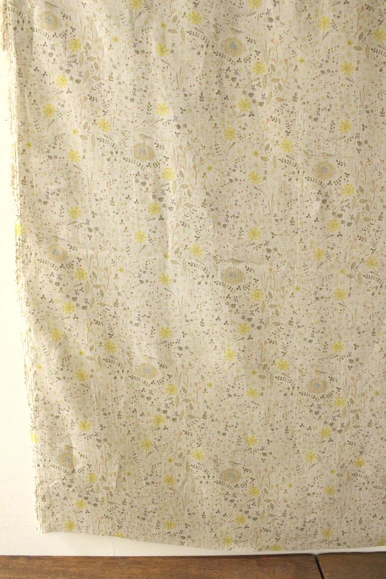 LINNET リネンプリント　コマドリ<br />Flax