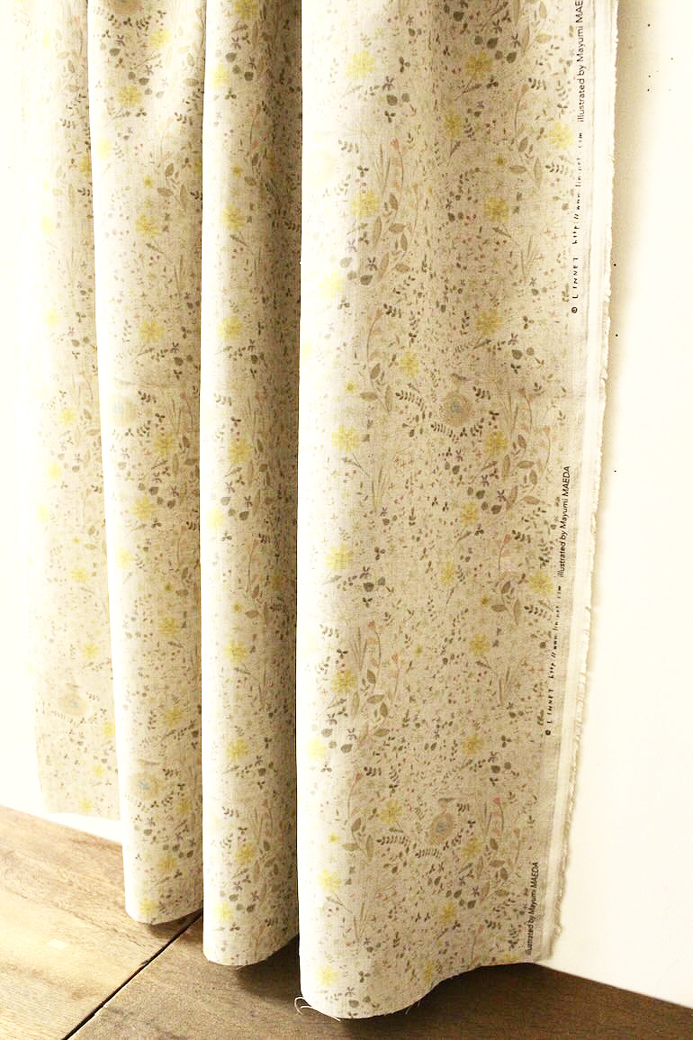 LINNET リネンプリント　コマドリ<br />Flax